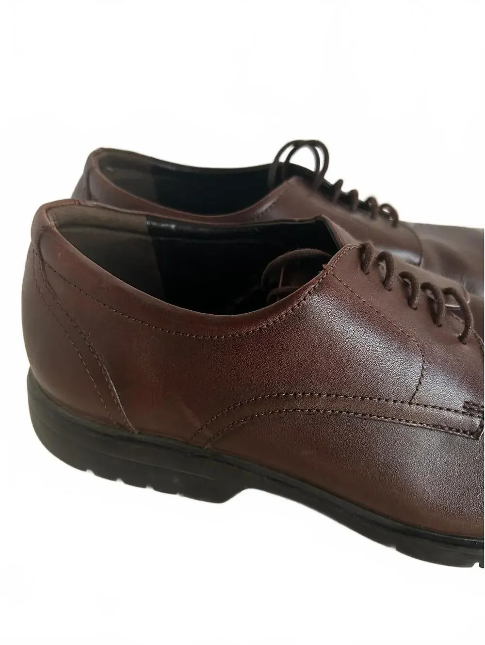 Kenneth Cole NY Gains Brown Leather Oxfords Men 10.5 NWOT